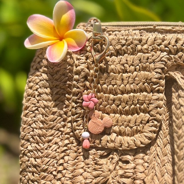 BAG CHARM - ORANGE/PINK MINNIE
