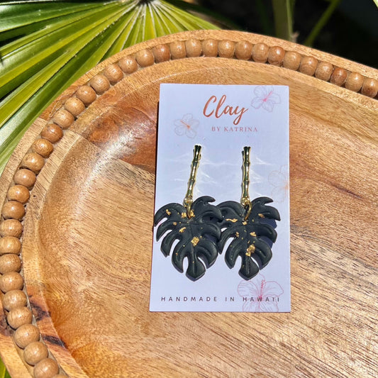 MONSTERA DANGLE (black)