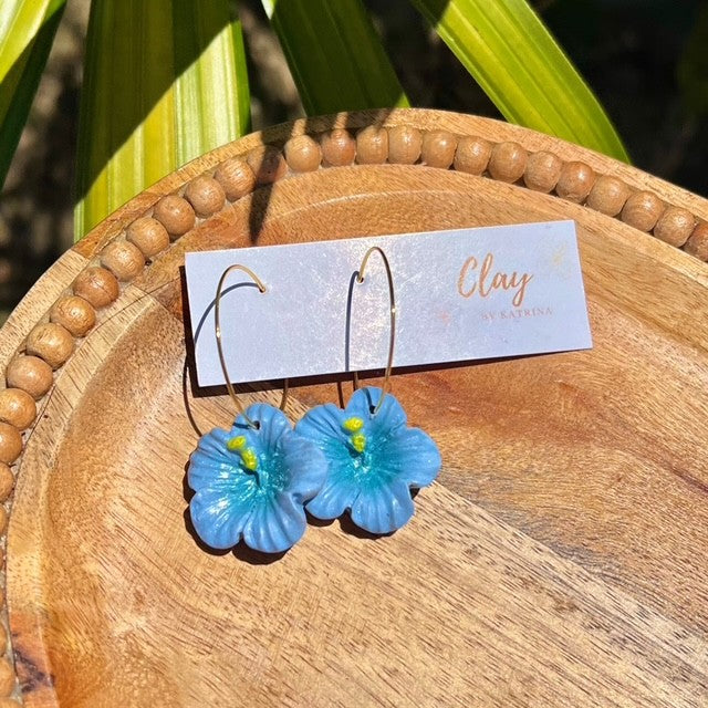 HIBISCUS HOOP-BLUE