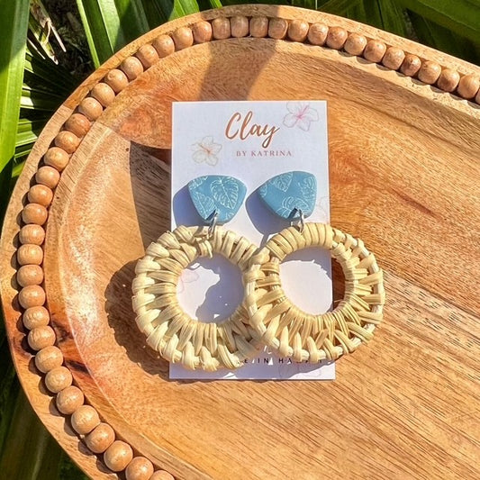 RATTAN - BLUE MONSTERA