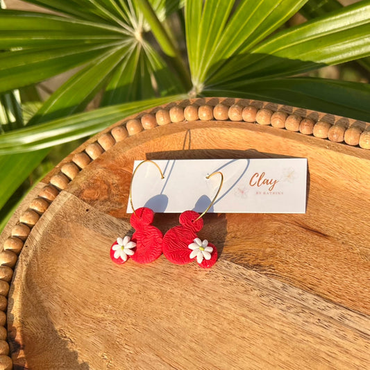 MINNIE HOOP - RED/PEARL TIARE