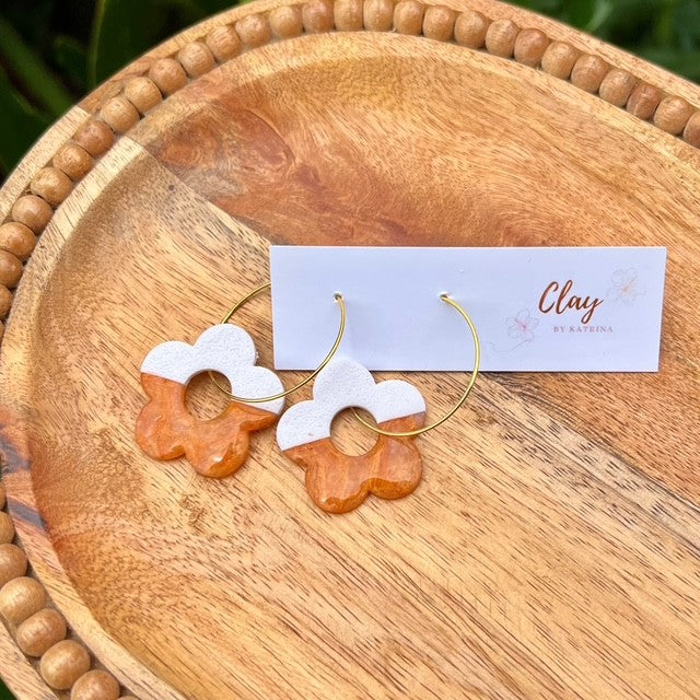 FLOWER HOOP - ORANGE