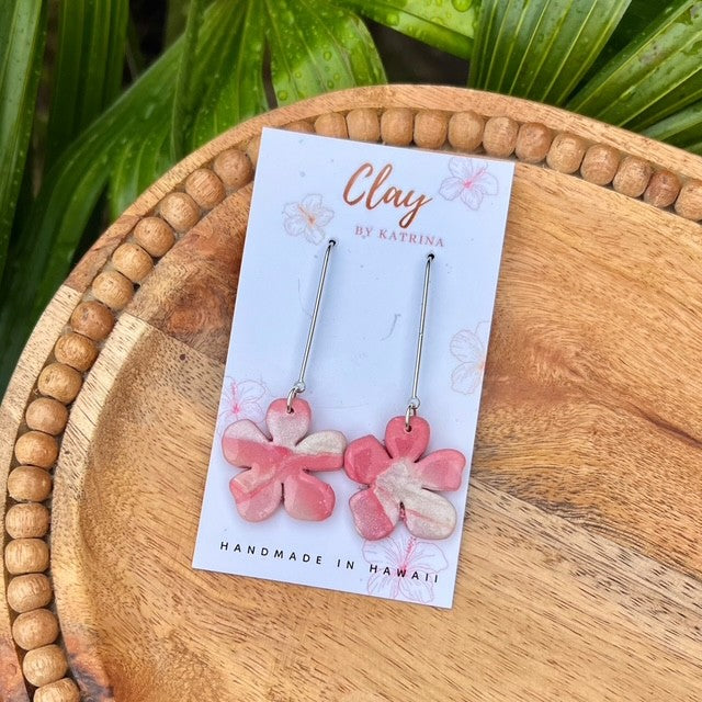 PINK FLORAL DANGLE