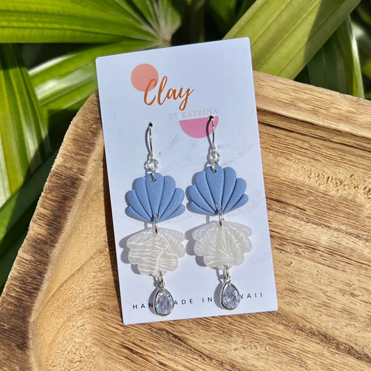 DOUBLE SHELL-BLUE & WHITE