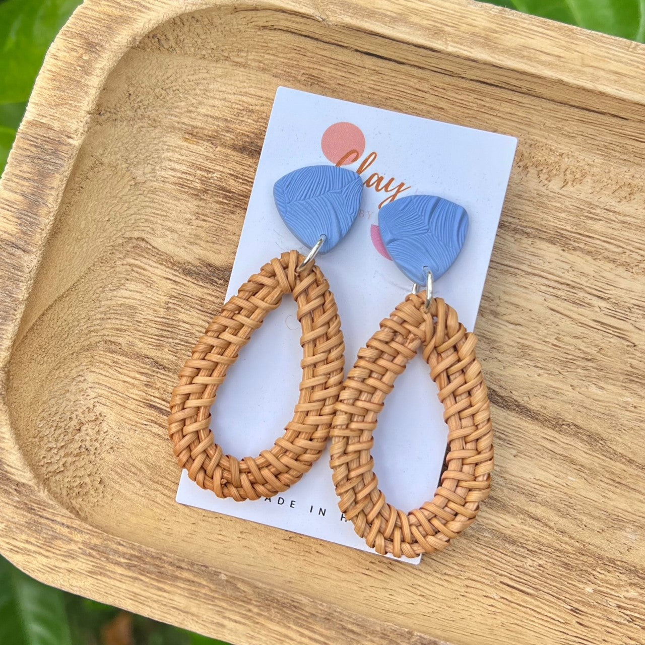 BLUE TEXTURED RATTAN