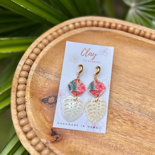 MONSTERA/HIBISCUS DANGLE