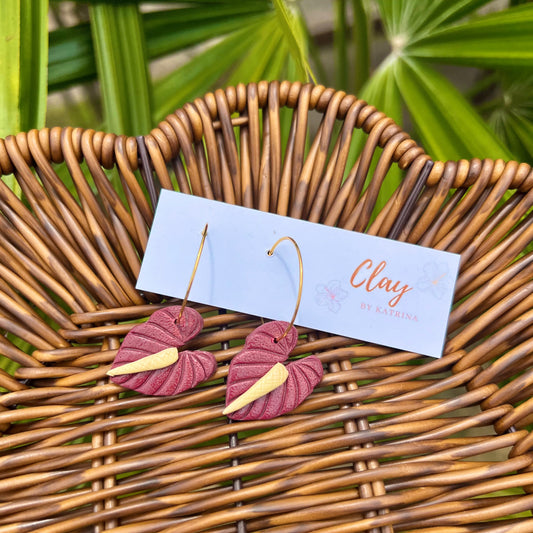 ANTHURIUM HOOP-MAROON