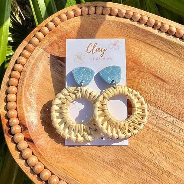 RATTAN - BLUE MONSTERA