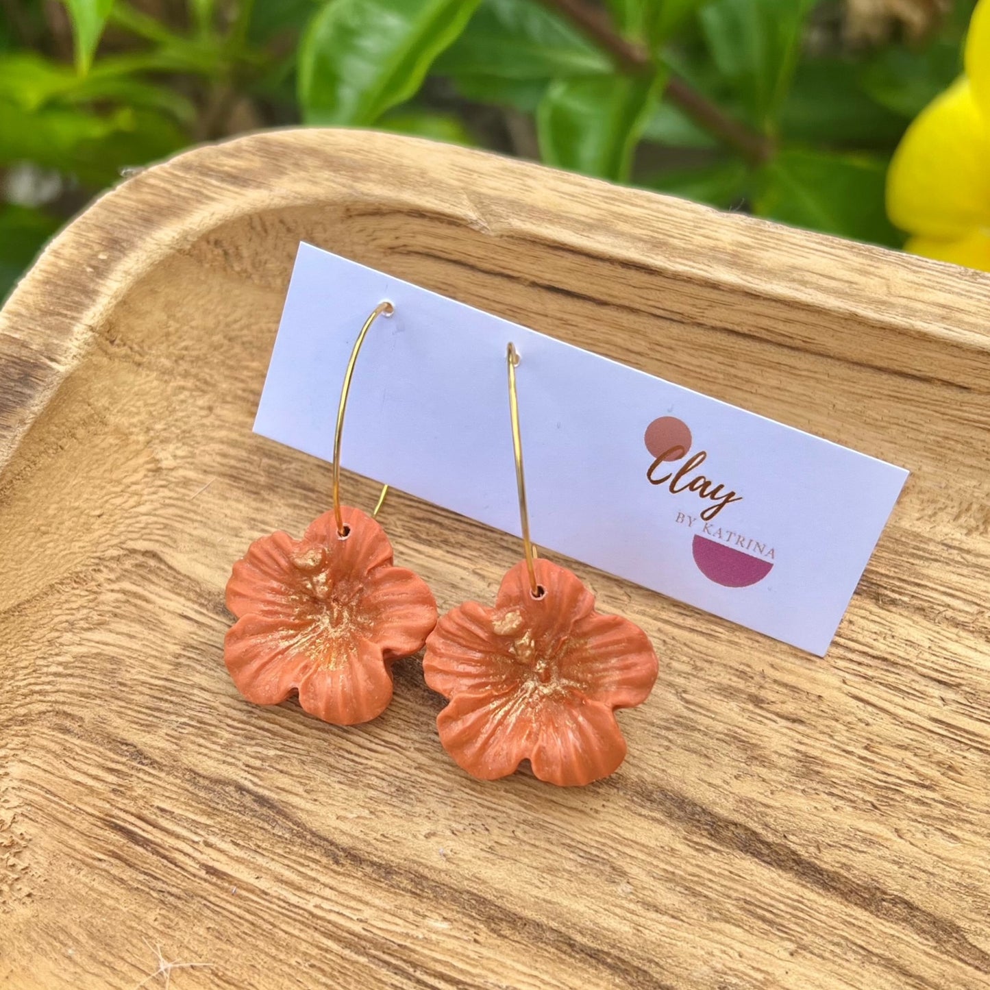 HIBISCUS HOOP-TERRACOTTA