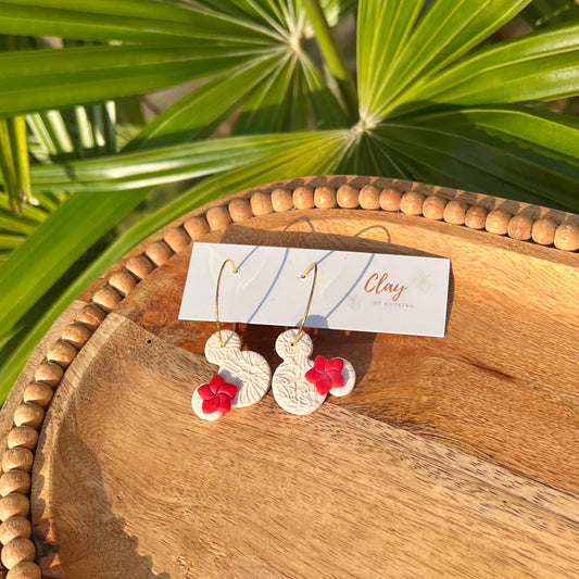 MINNIE HOOP - CREAM/RED