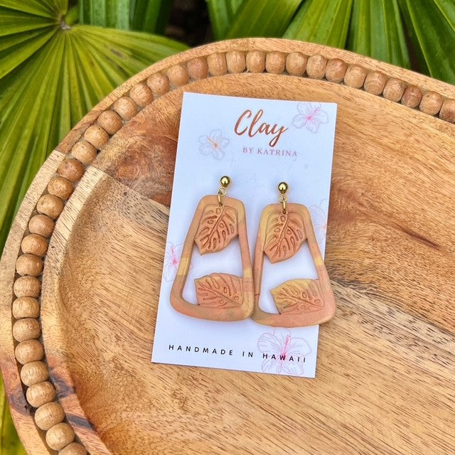 MONSTERA DANGLE - ORANGE/YLW