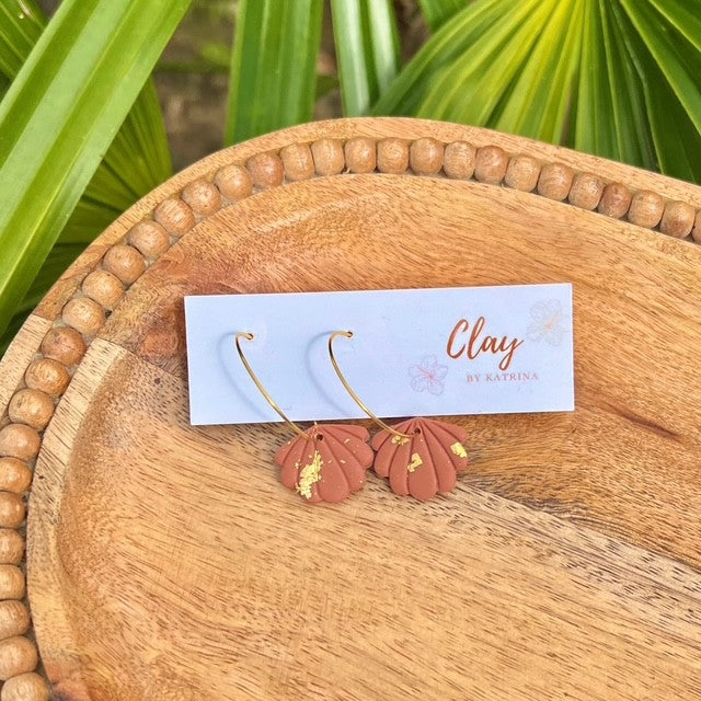 SHELL HOOP - TERRA COTTA