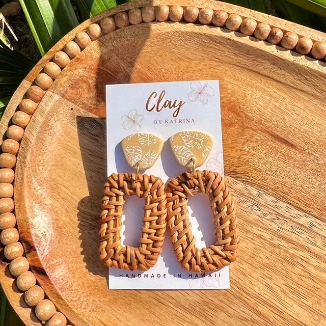 RATTAN - YELLOW MONSTERA