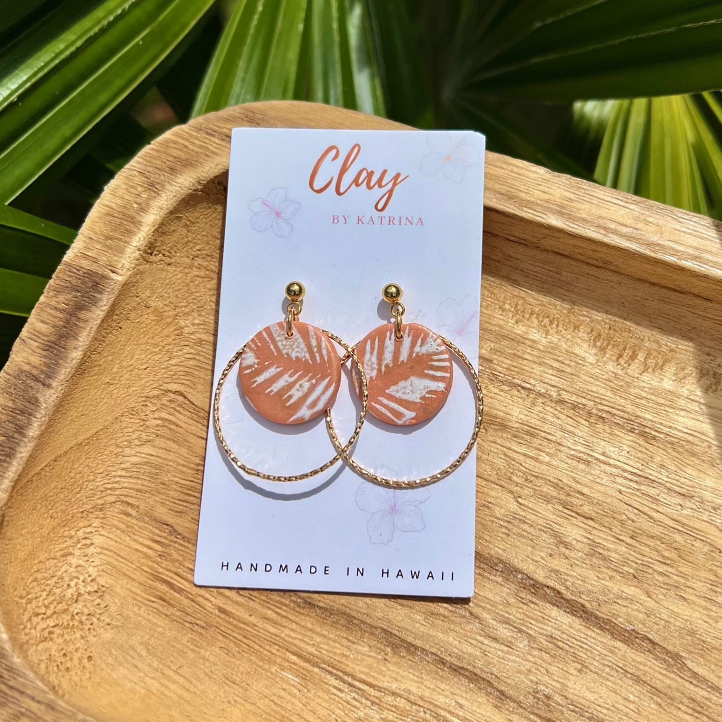 ORANGE LEAFY (TEXTURED) HOOP